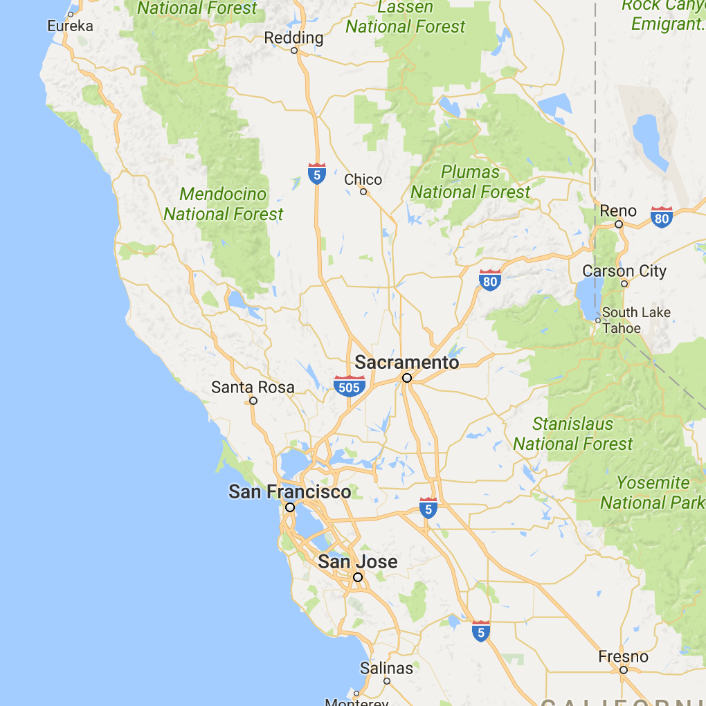 San Francisco and Silicon Valley Service Area